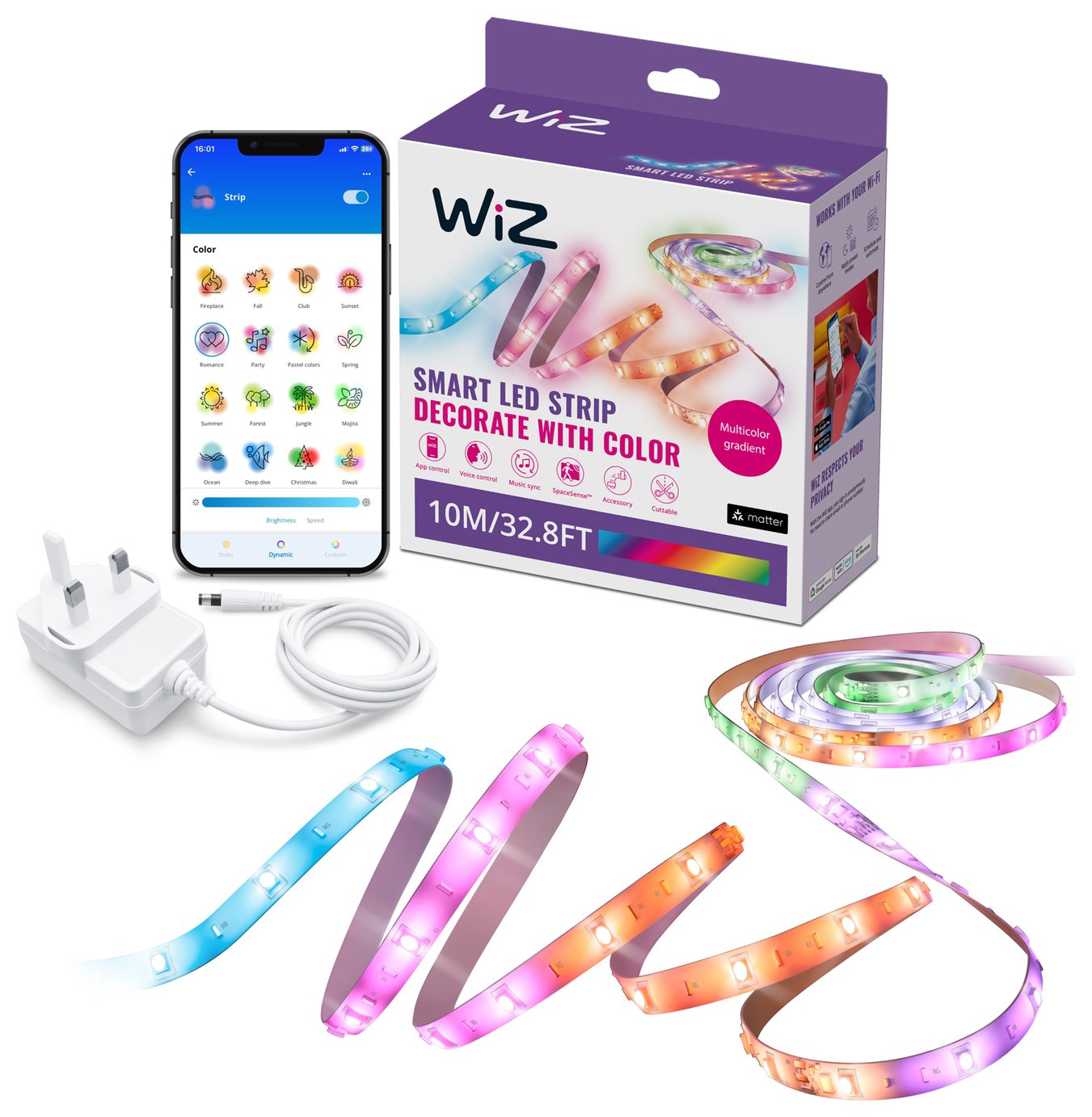 WiZ Smart RGBIC 10m LED Lightstrip