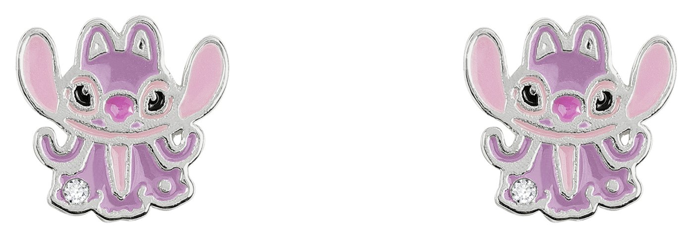 Disney Cubic Zirconia Stone Angel Stud Earrings