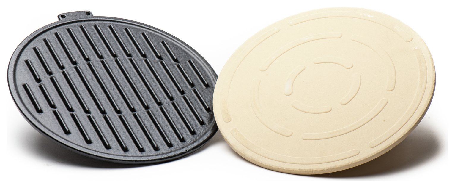 Outback Combined Pizza Stone and Griddle Set