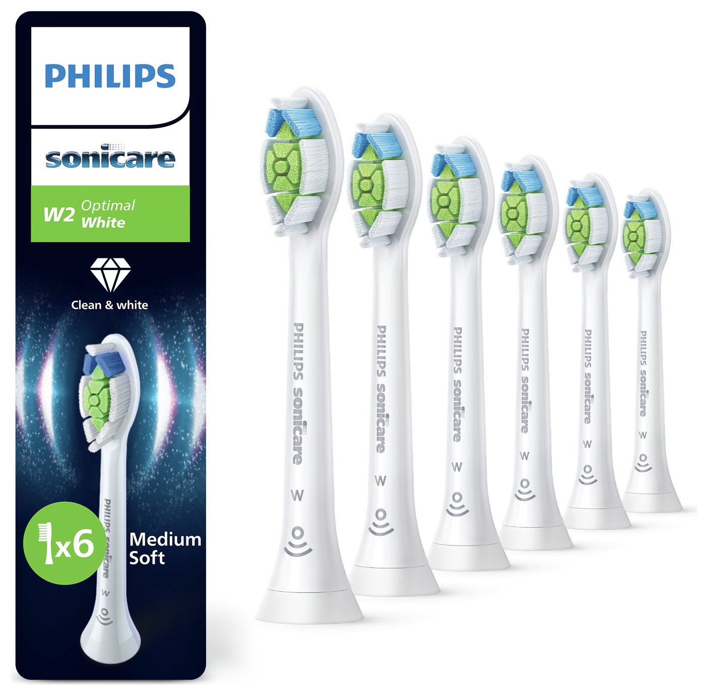 Philips Sonicare Optimal White Toothbrush Heads White 6 Pack