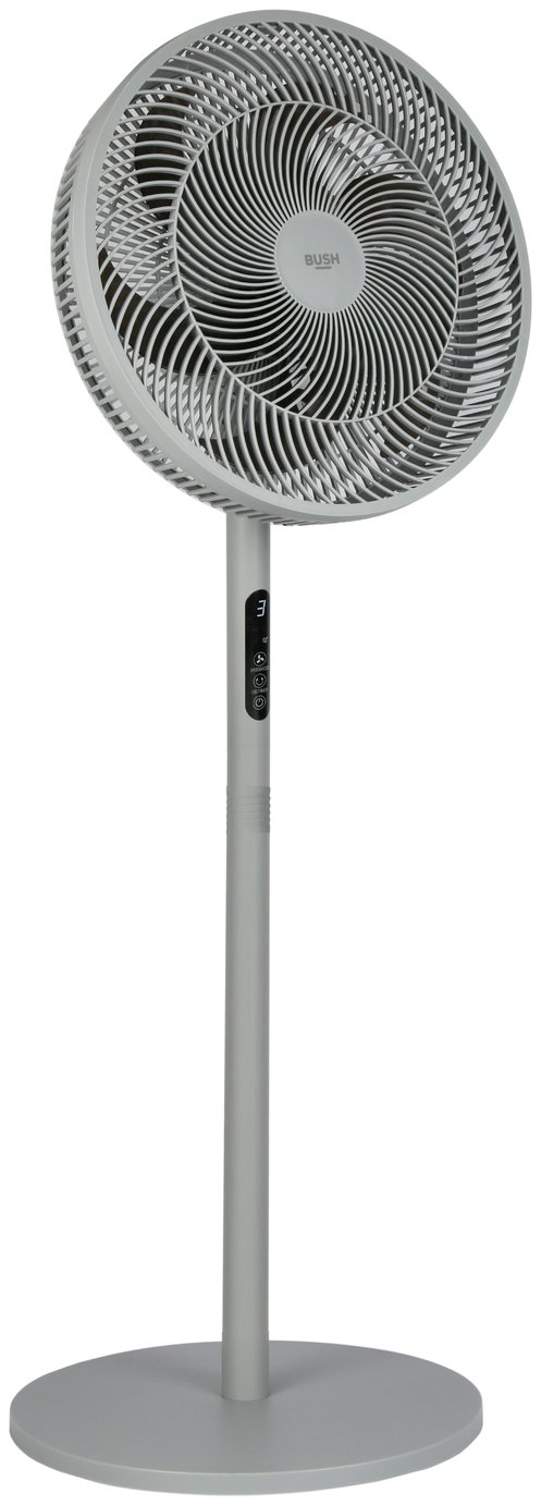 Bush Grey Pedestal/Desk Fan with Remote Control - 16 Inch