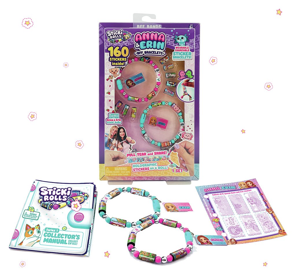 Sticki Rolls Anna & Erin BFF Bracelet Pack