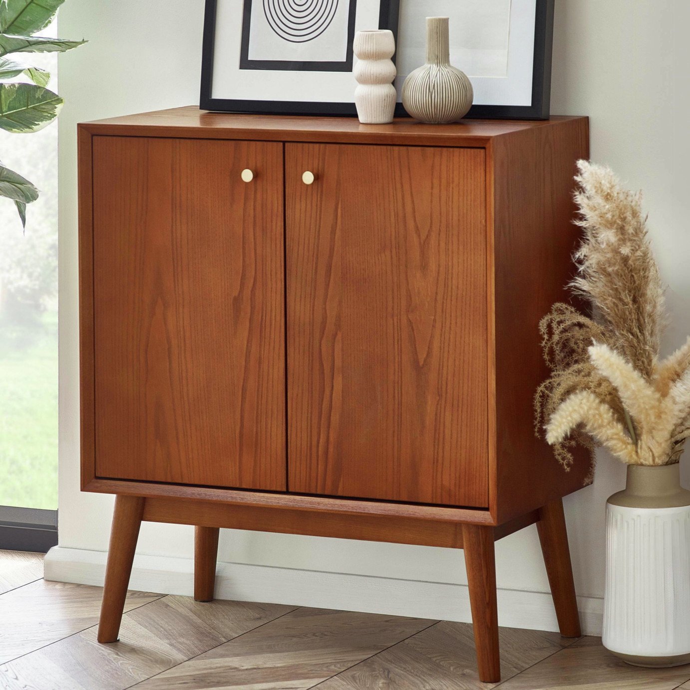 Julian Bowen Lowry 2 Door Sideboard - Brown