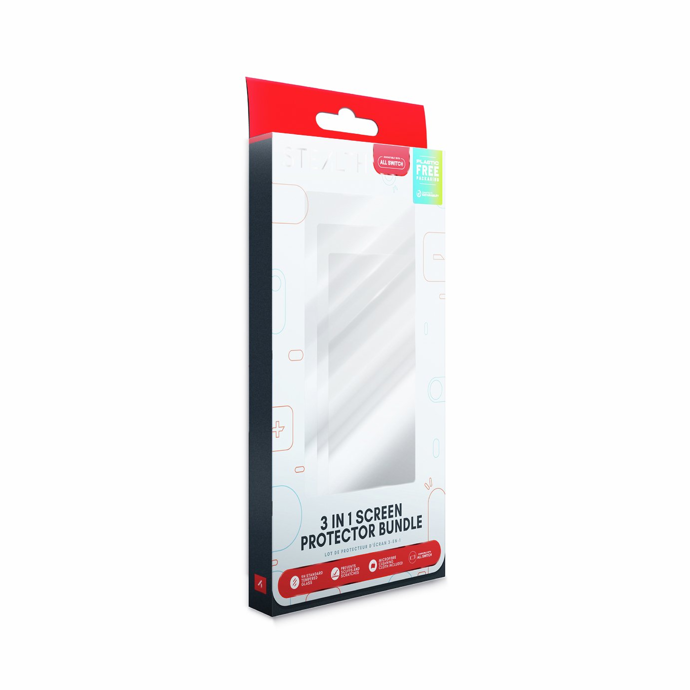 STEALTH 3-in-1 Screen Protector Pack for Switch 2, Lite OLED
