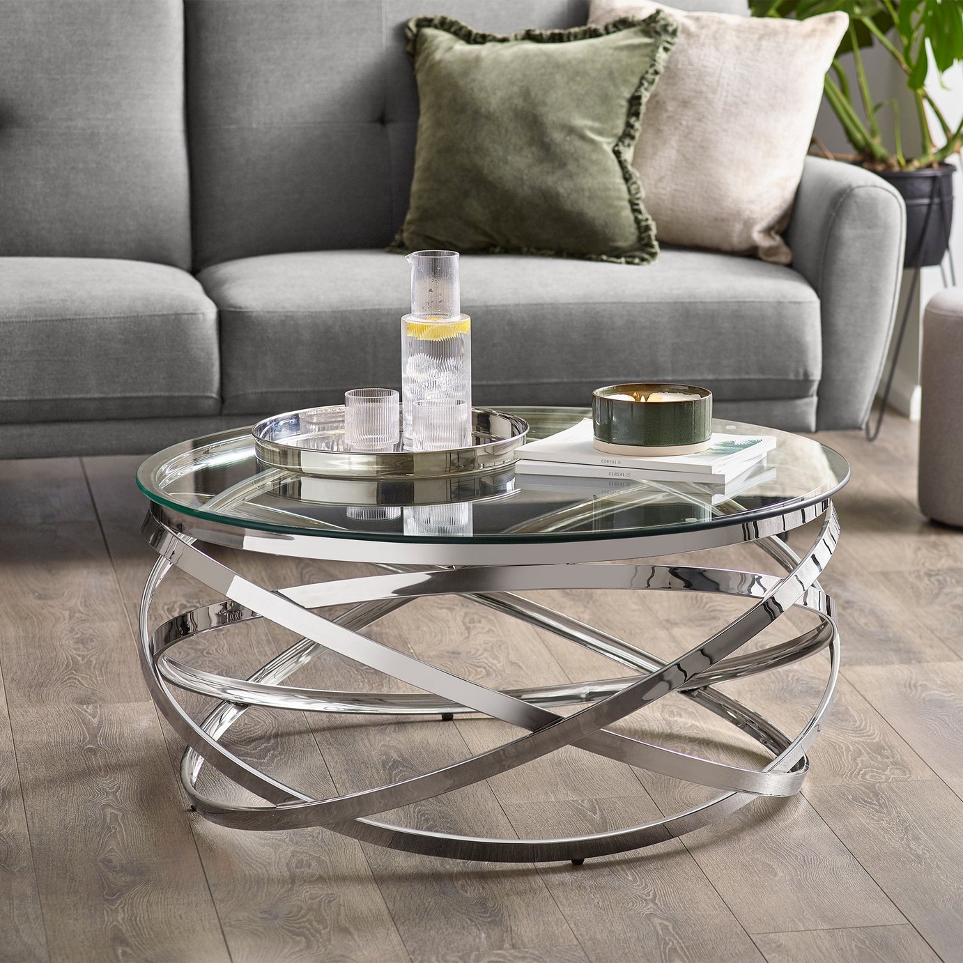 Julian Bowen Vienna Coffee Table - Silver