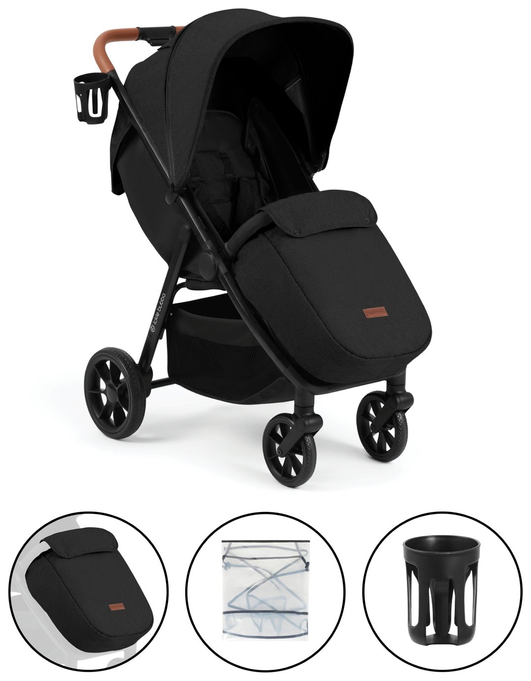 Ickle Bubba Stomp Stride Max Pushchair- Black