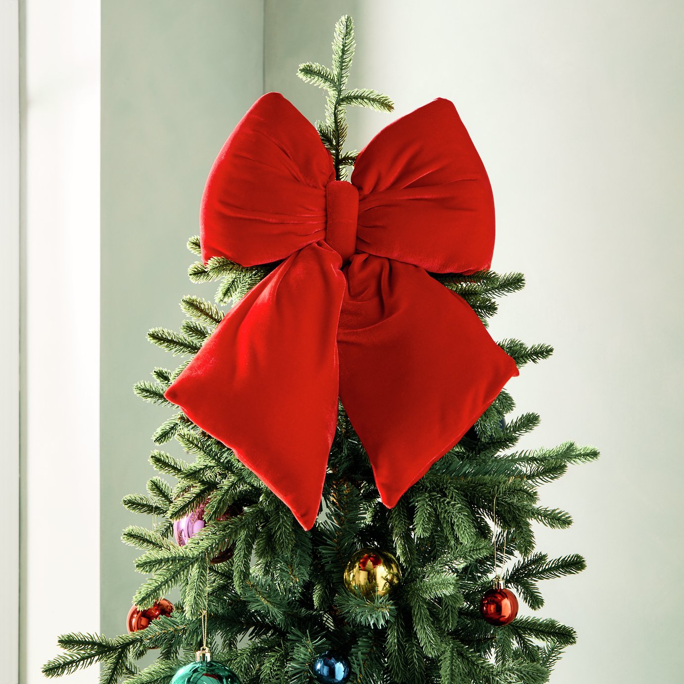 Habitat Large Red Bow Christmas Decoration