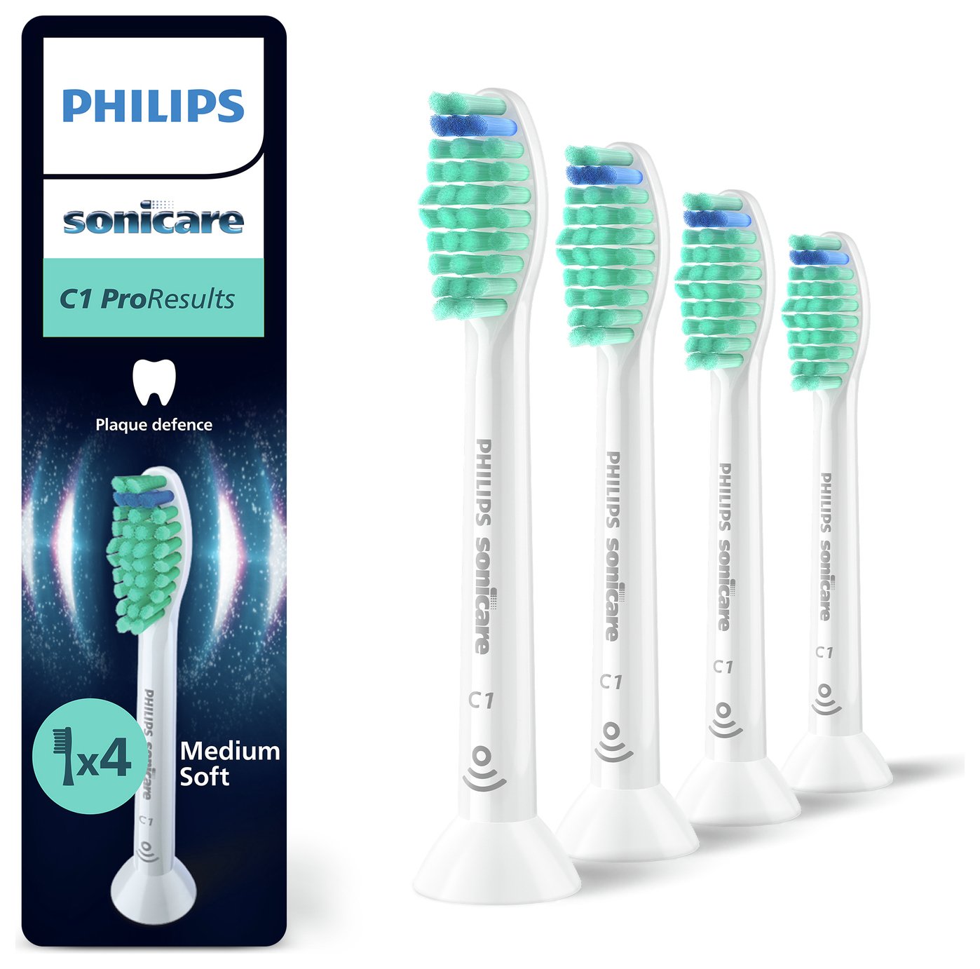 Philips Sonicare ProResults Toothbrush Heads White 4 Pack 
