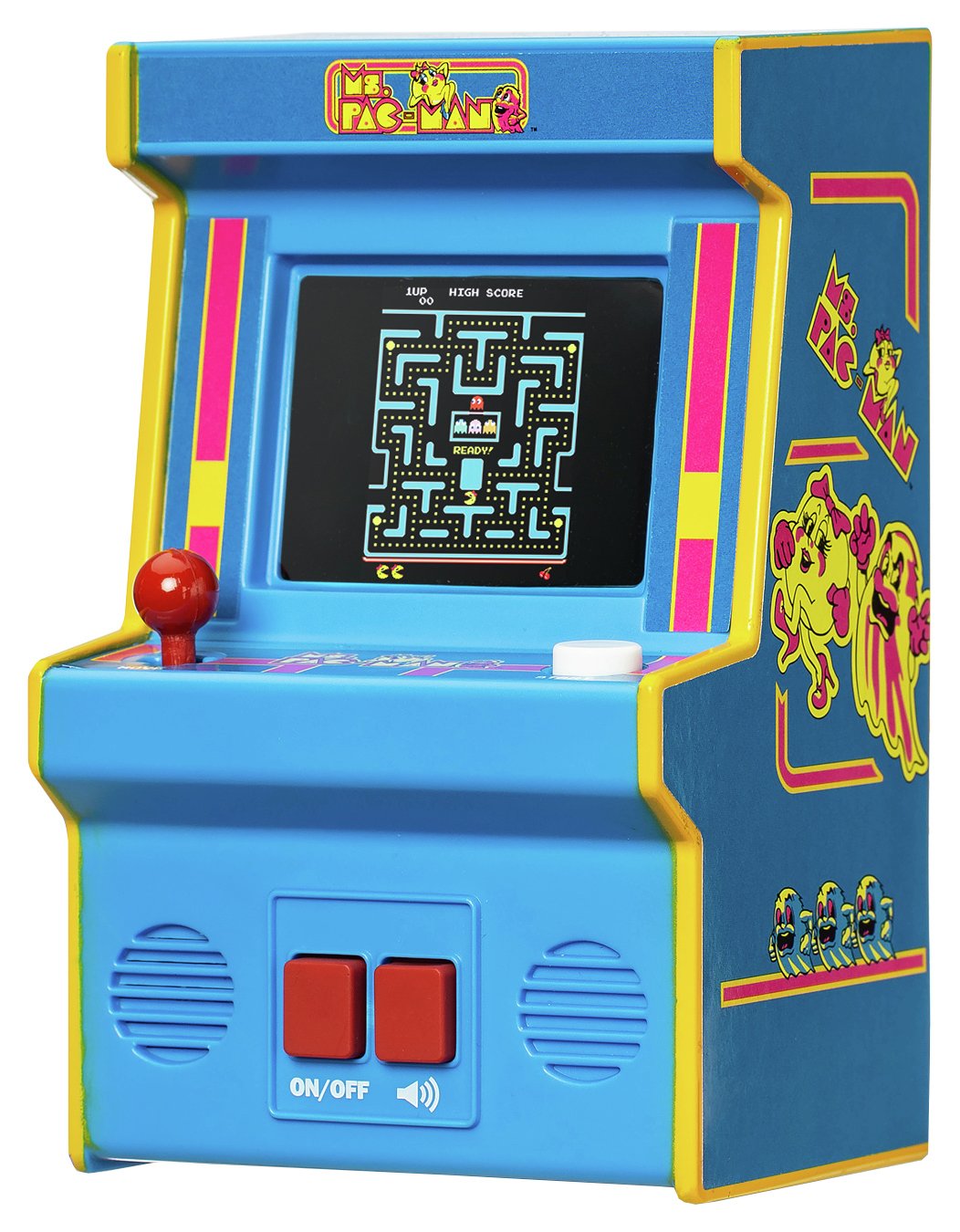 Basic Fun Ms. Pac-Man Classics Retro Mini Arcade Machine