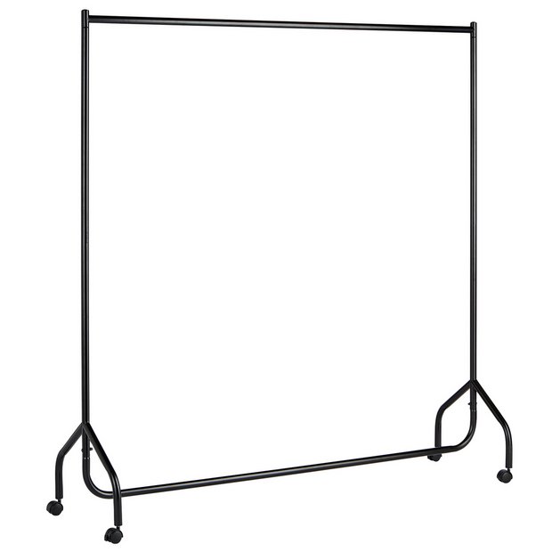 Buy Argos Home Single Heavy Duty Clothes Rail Black Clothes