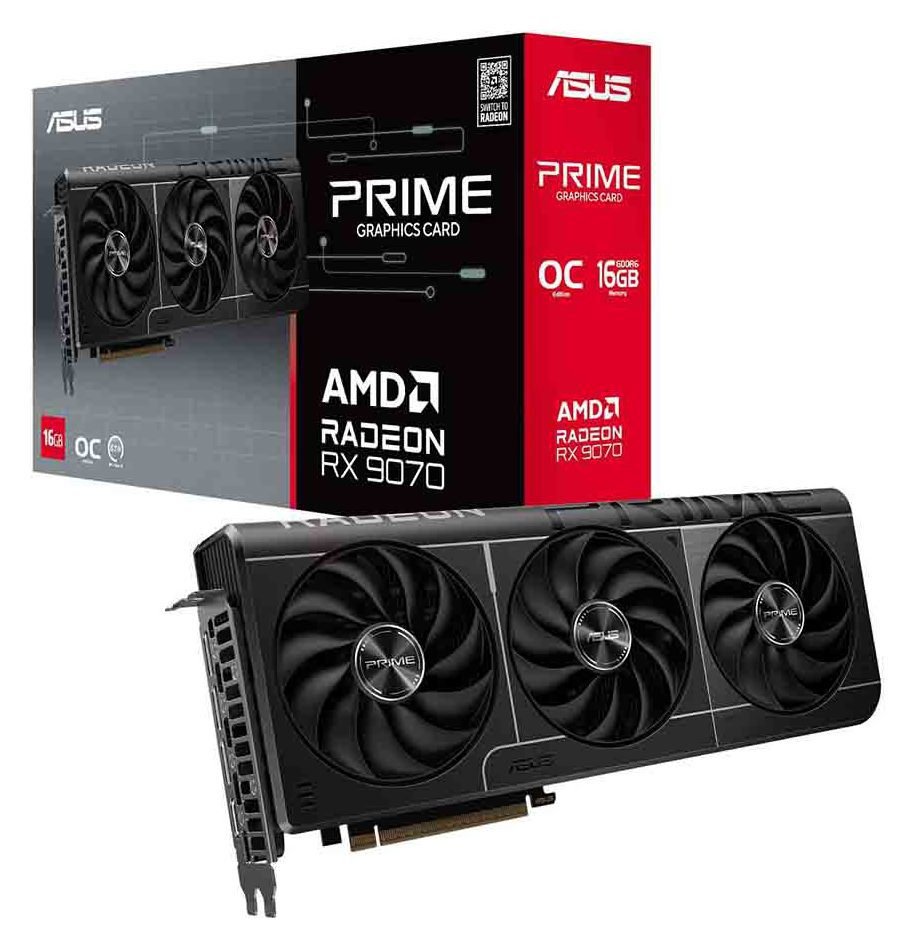 ASUS AMD Radeon RX 9070 Prime OC 16GB Graphic Card