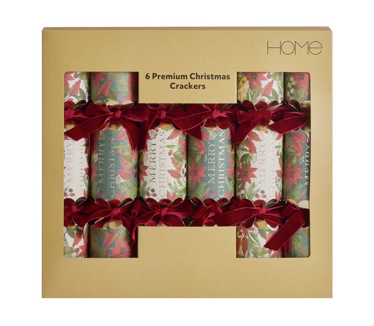 Argos Home Pack of 6 Premiuim Christmas Cracker