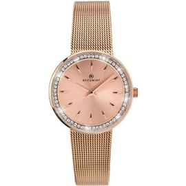 Accurist Ladies Rose Gold Plated Stainless Steel Watch