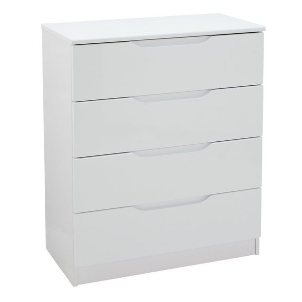 Argos chest of clearance drawers white gloss