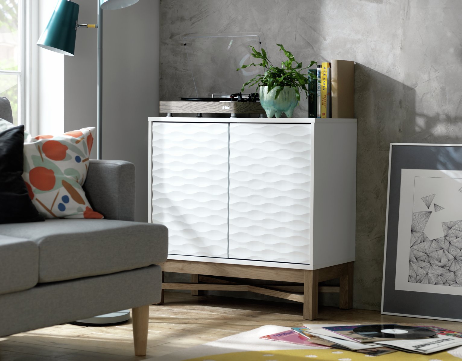 Habitat Zander Textured Small Sideboard