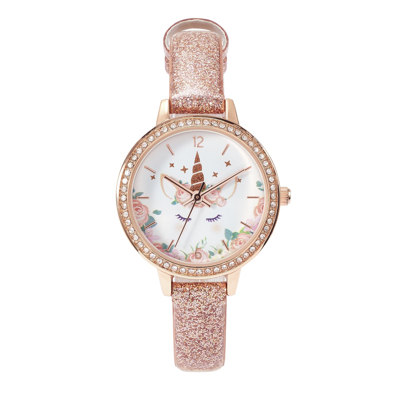 kids rose gold watch