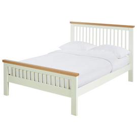 Argos Home Aubrey Small Double Wooden Bed Frame - Two Tone