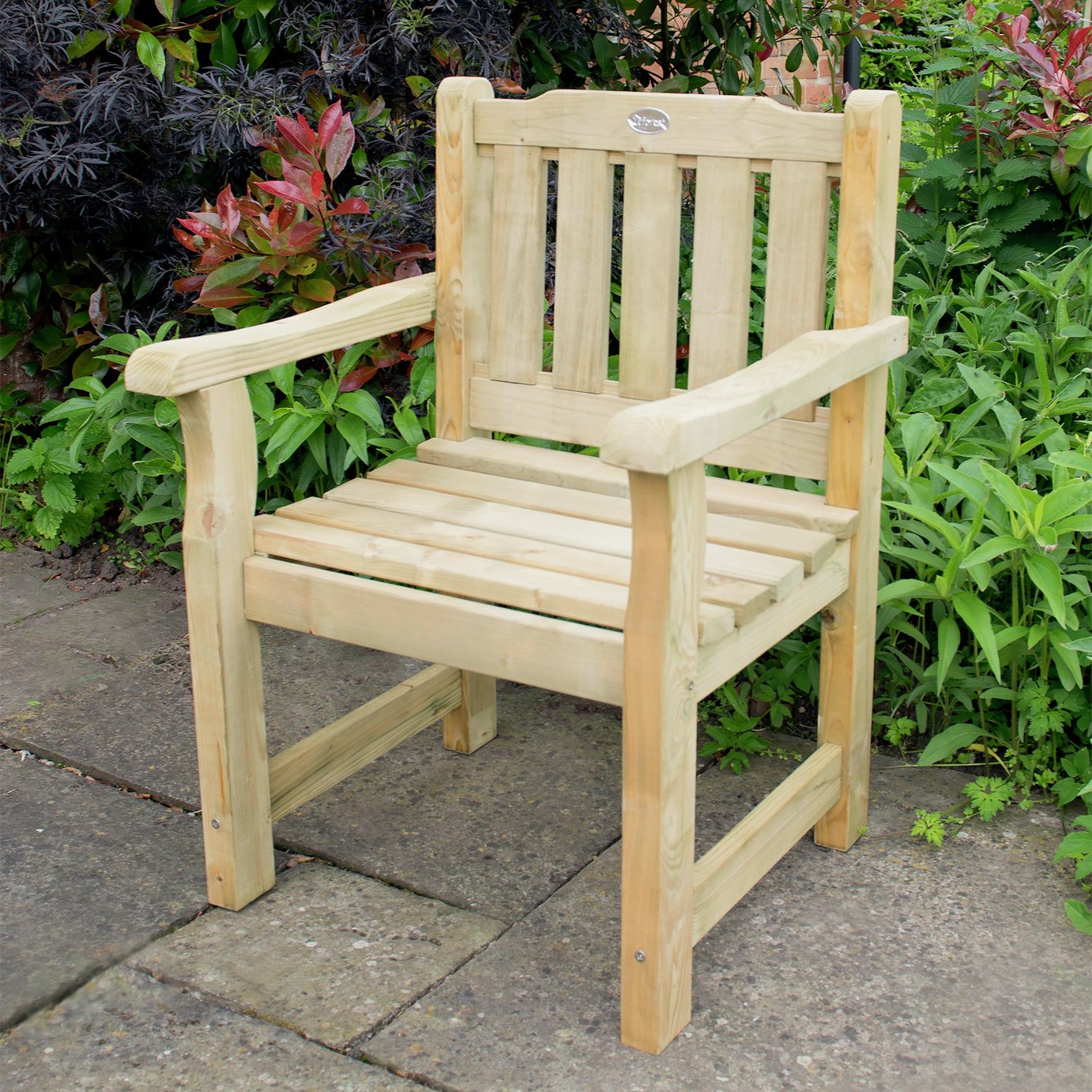 Forest Rosedene Wooden Garden Chair - Natural