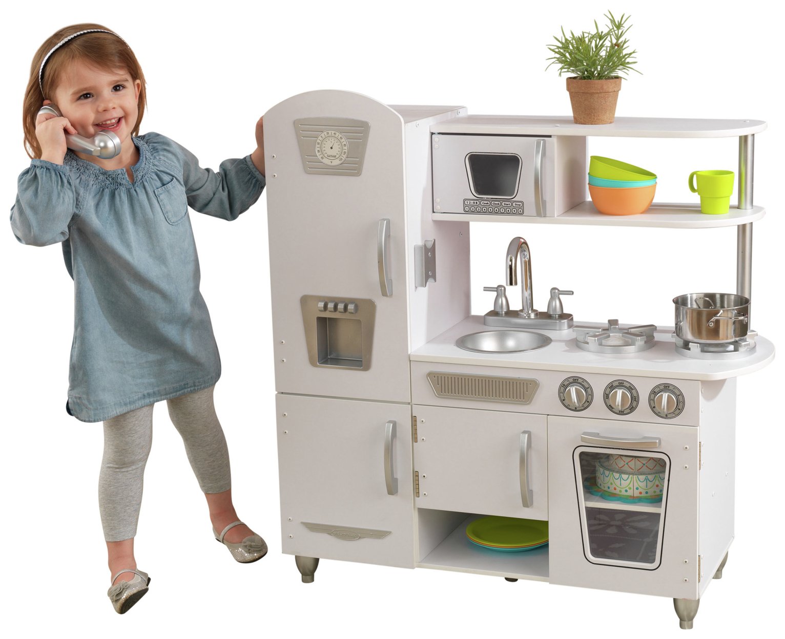 white wooden play kitchen