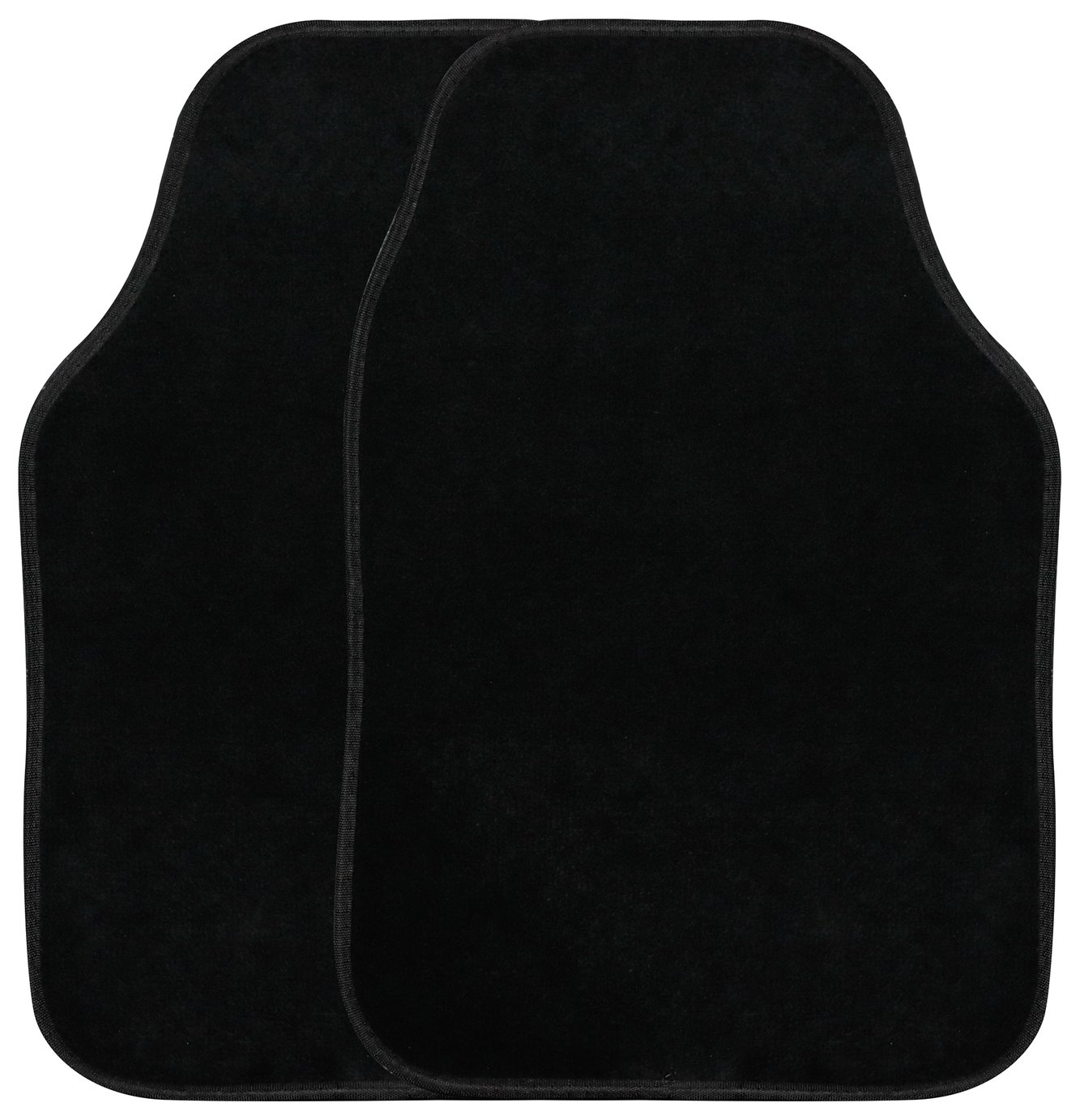 Streetwize Universal Pair of Front Carpet Car Mats - Black