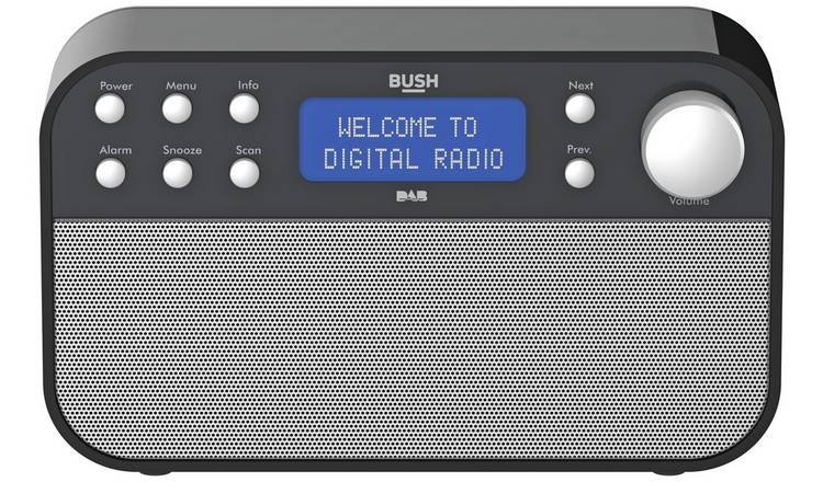 Bush Digital DAB/FM Portable Stereo Radio - Black