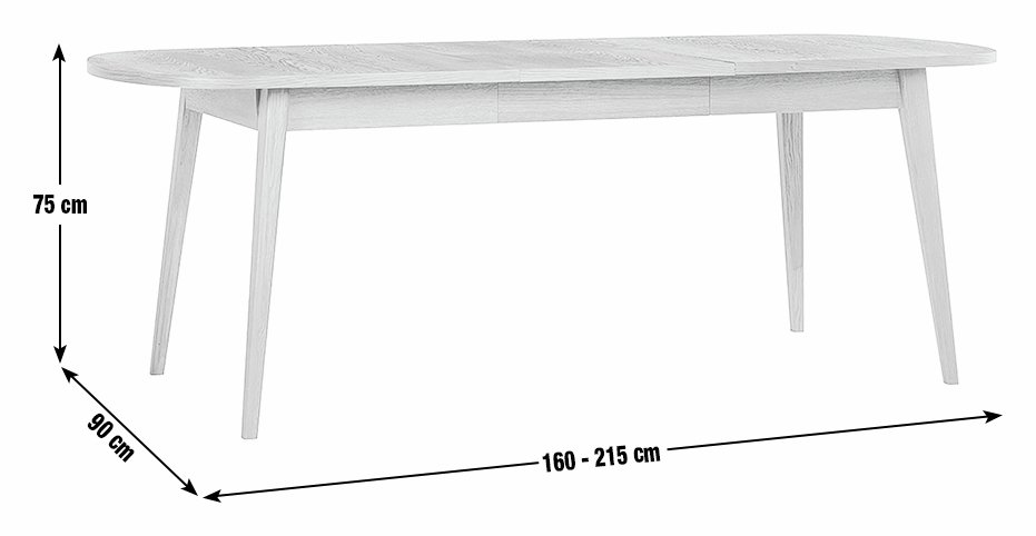 Habitat Etta Extending 6 - 8 Seater Dining Table - Black