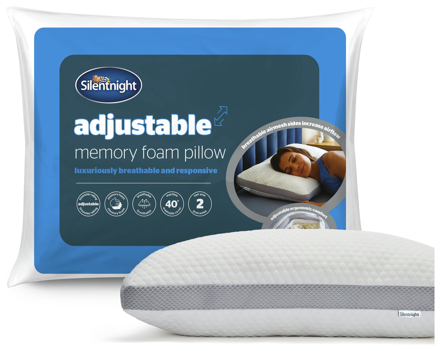 Silentnight Adjustable Memory Foam Pillow
