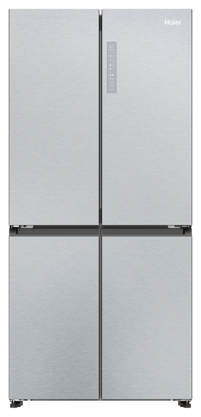 Haier HCR3818ENMG American Fridge Freezer - Silver