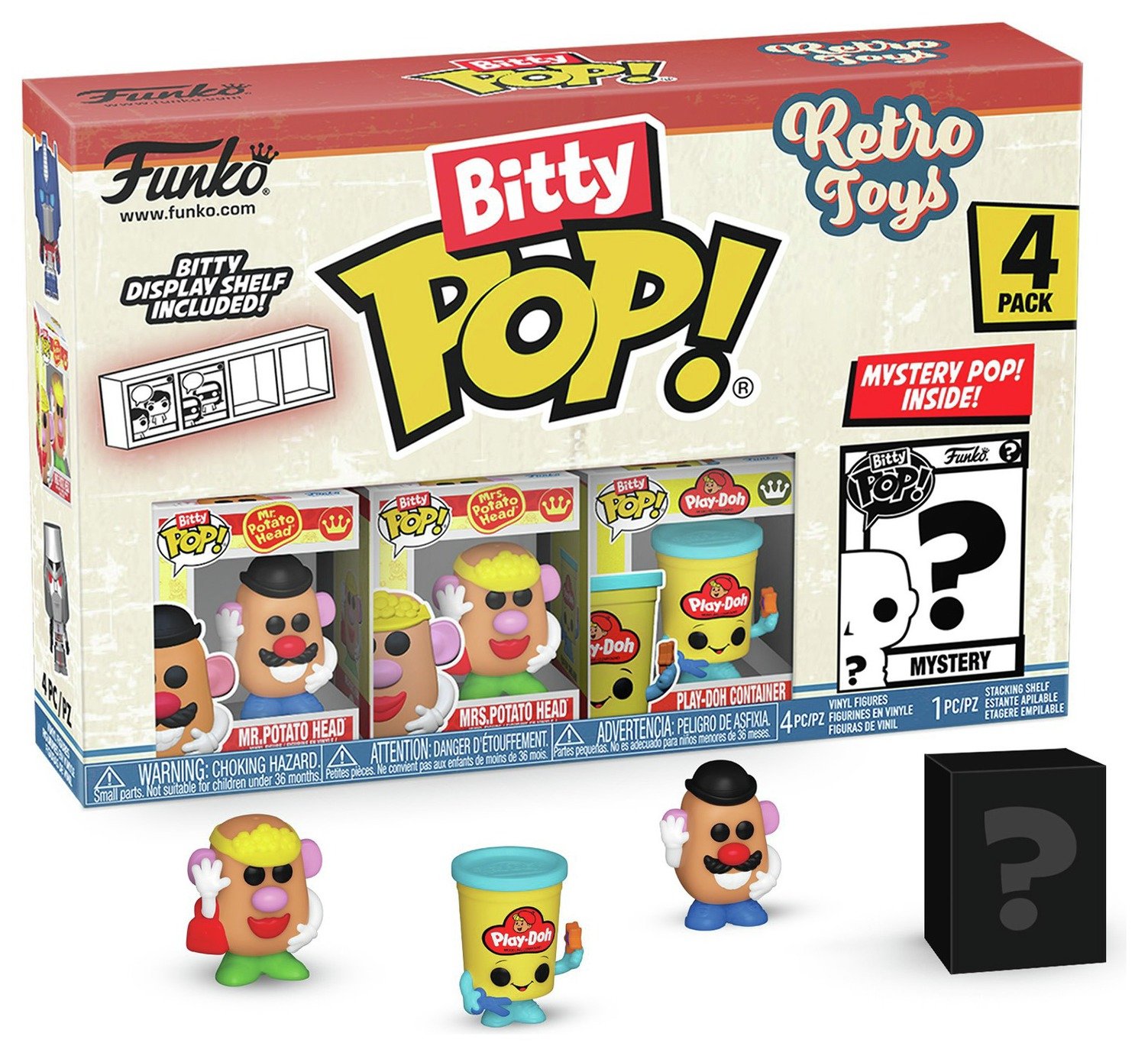 Funko Bitty POP! Mr Potato Head Collectibles - Pack of 4