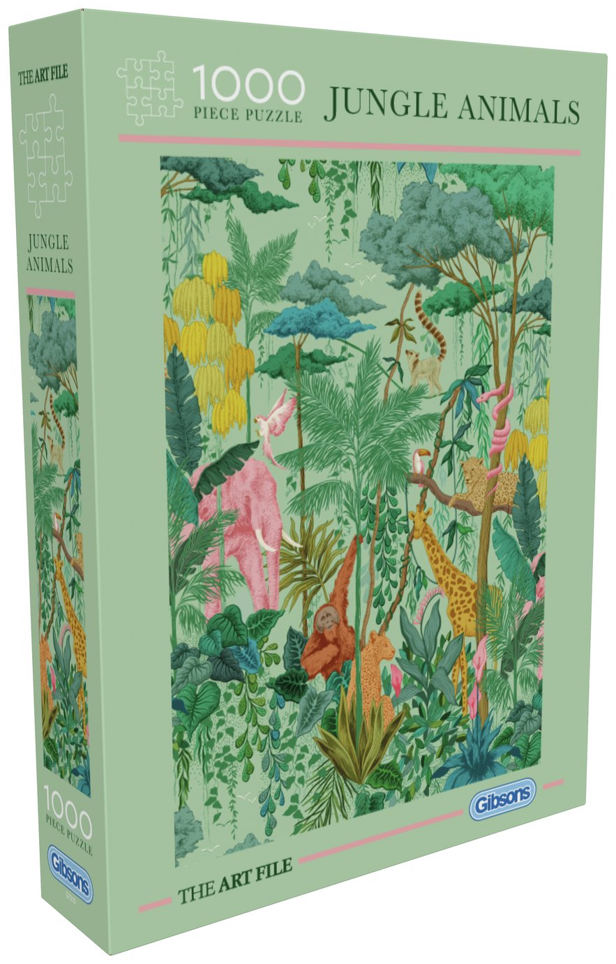 Gibsons The Art File Jungle Animals 1000 Piece Jigsaw Puzzle