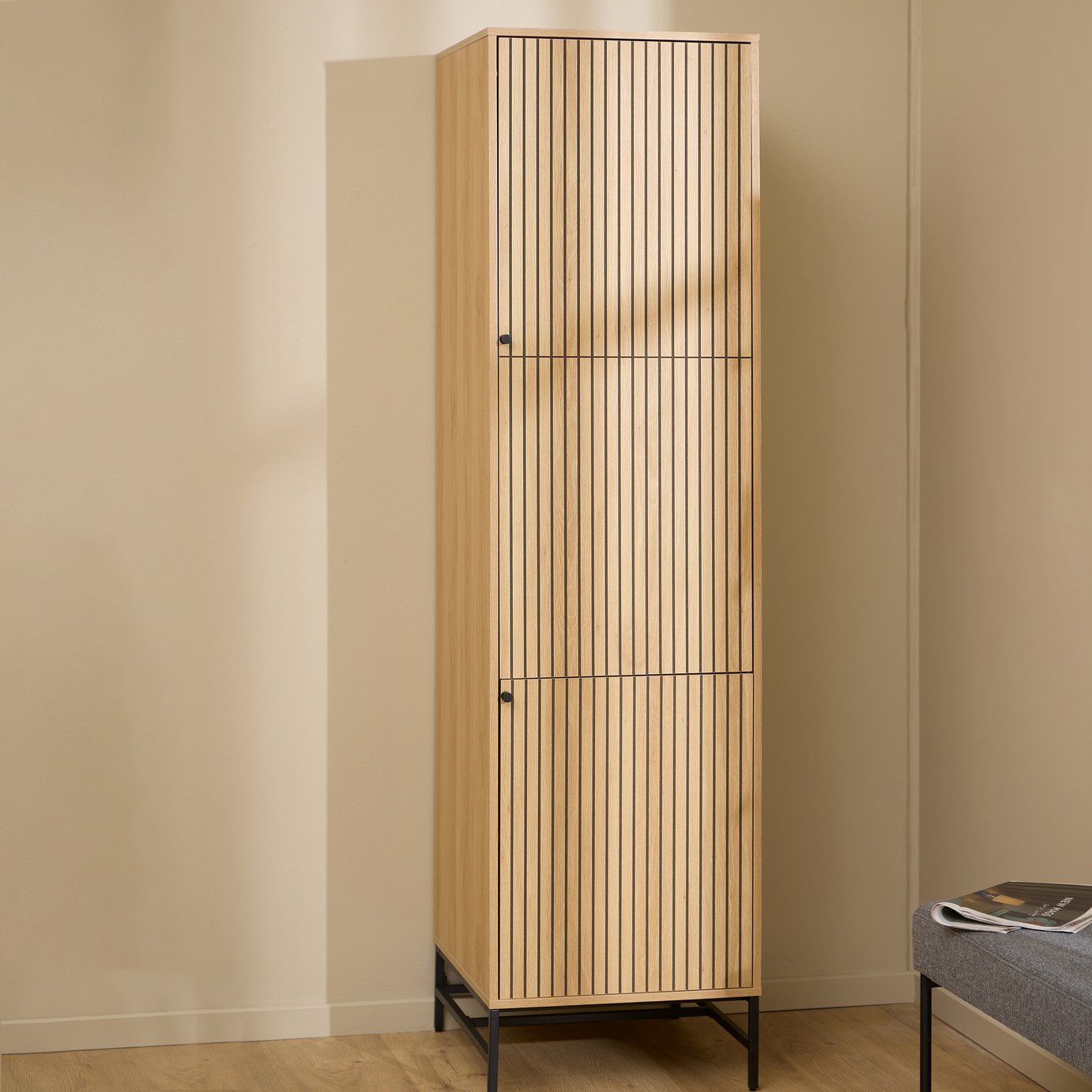 Furniture To Go Albany 2 Door Wardrobe - Natural