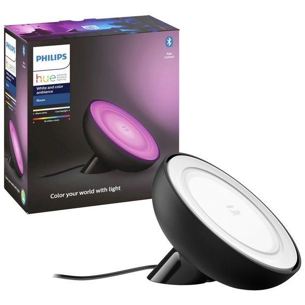 Buy Philips Hue Bloom Smart Table Lamp - Black | Smart lamps | Argos