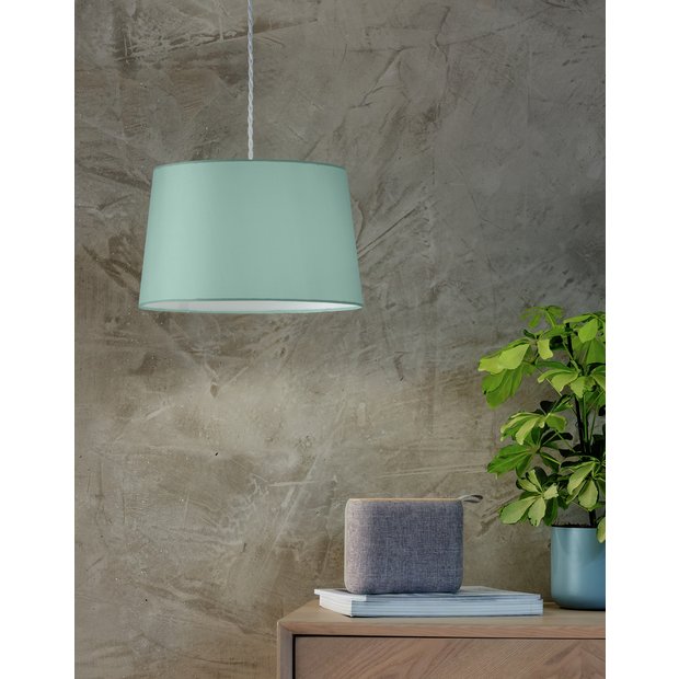 Duck egg blue lamp deals shade the range