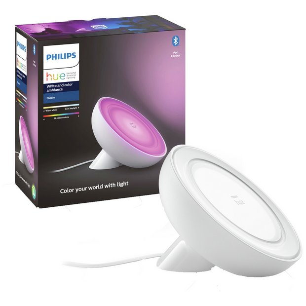 Buy Philips Hue Bloom Smart Table Lamp - White | Smart lamps | Argos