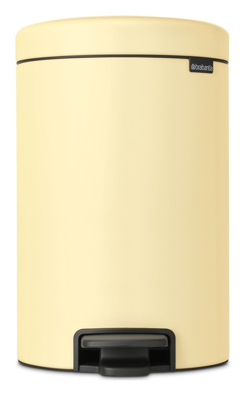 Brabantia 12 Litre New Icon Pedal Bin - Mellow Yellow