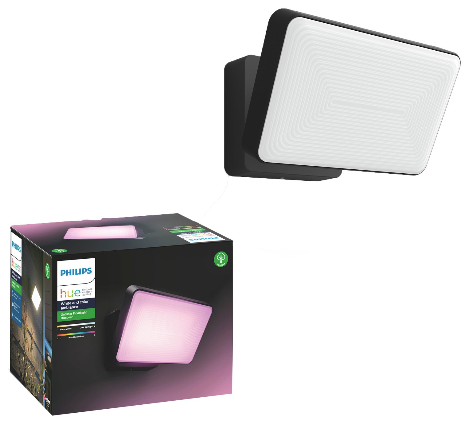 Philips Hue Discover Outdoor Floodlight - Black