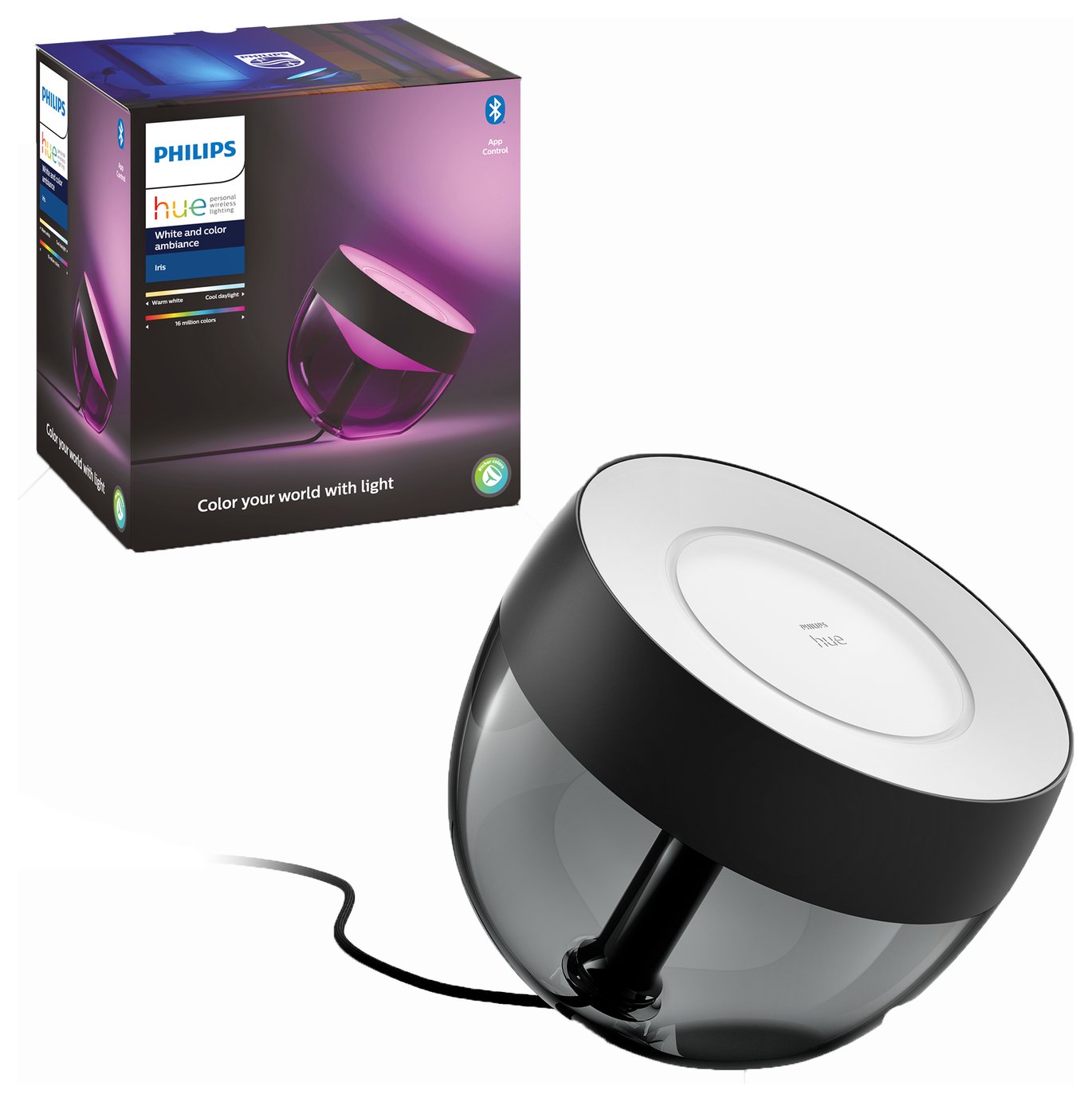 Philips Hue Iris Smart Table Lamp - Black