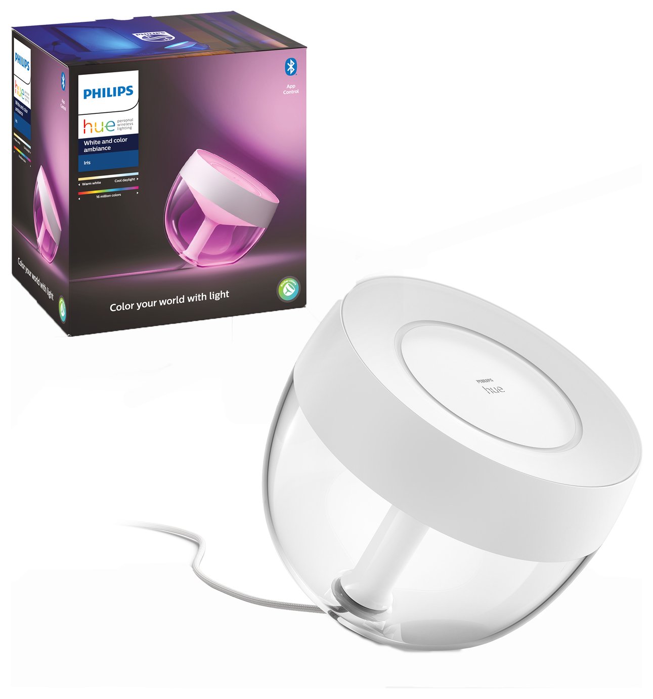 Philips Hue Iris Smart Table Lamp - White