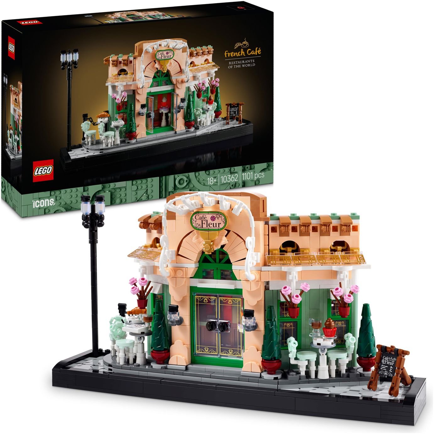 LEGO Icons French Café Home Decor Set for Adults 10362