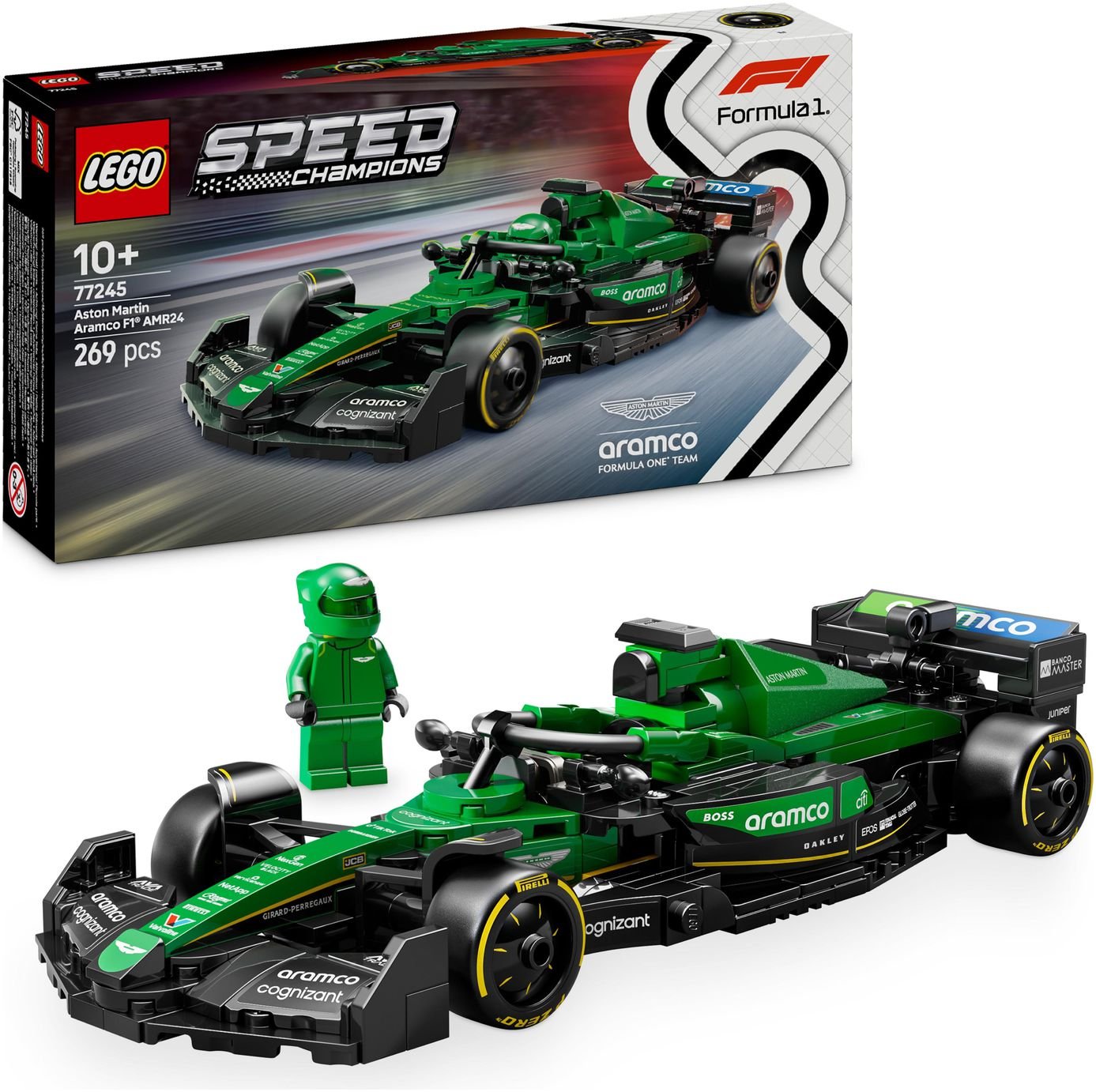 LEGO Speed Champions Aston Martin Aramco F1 Toy Car 77245