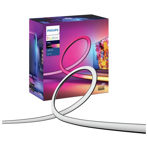 PHILIPS Hue Play Gradient Lightstrip 55” Buy Philips Hue Play Gradient 55 Inch TV Smart LED Lightstrip