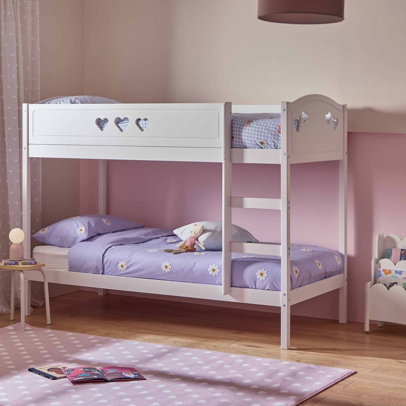 Argos Home Mia Single Bunk Bed - White