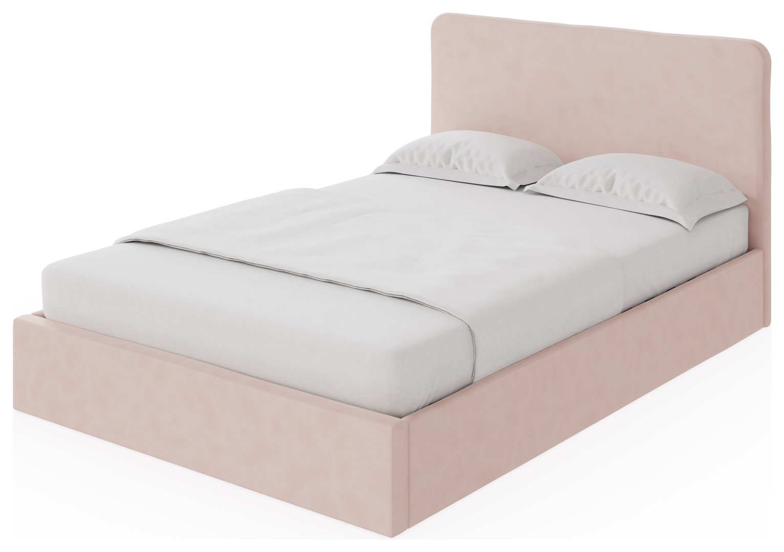 GFW Chiswick Small Double Side Lift Ottoman Bed - Pink
