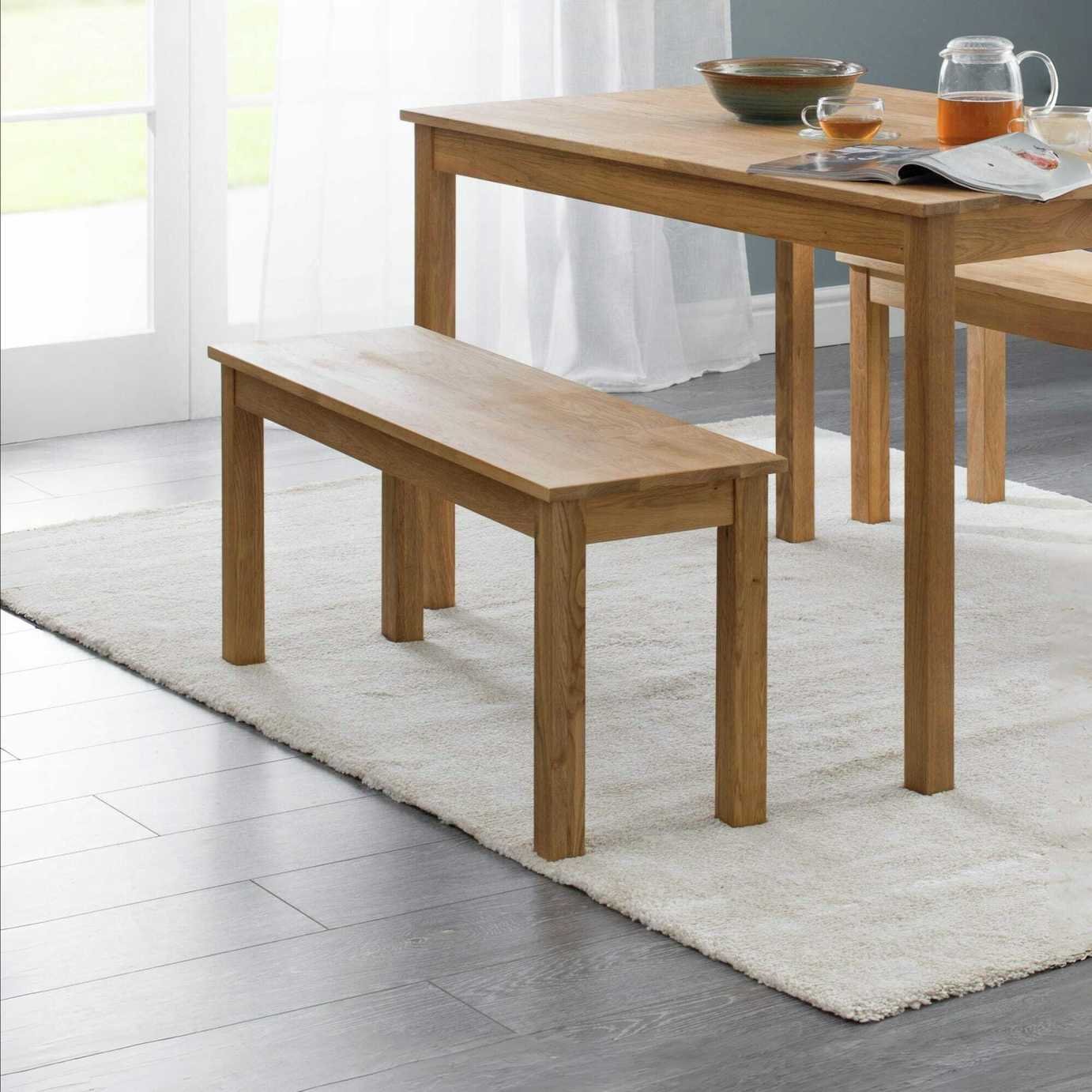 Julian Bowen Coxmoor Oak Dining Bench - Natural