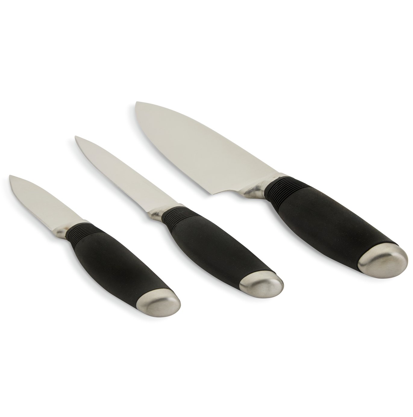 Habitat 3 Piece Soft Grip Knife Set 