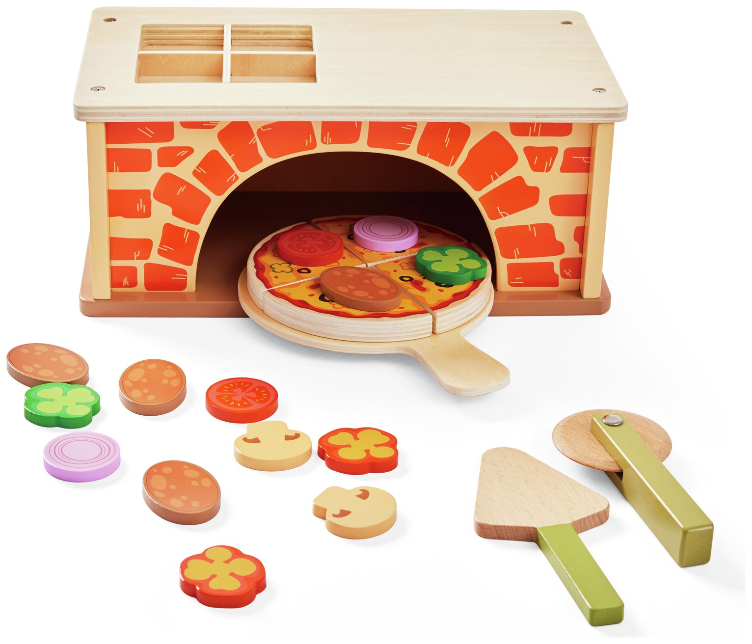 Chad Valley Wooden Pizza Counter