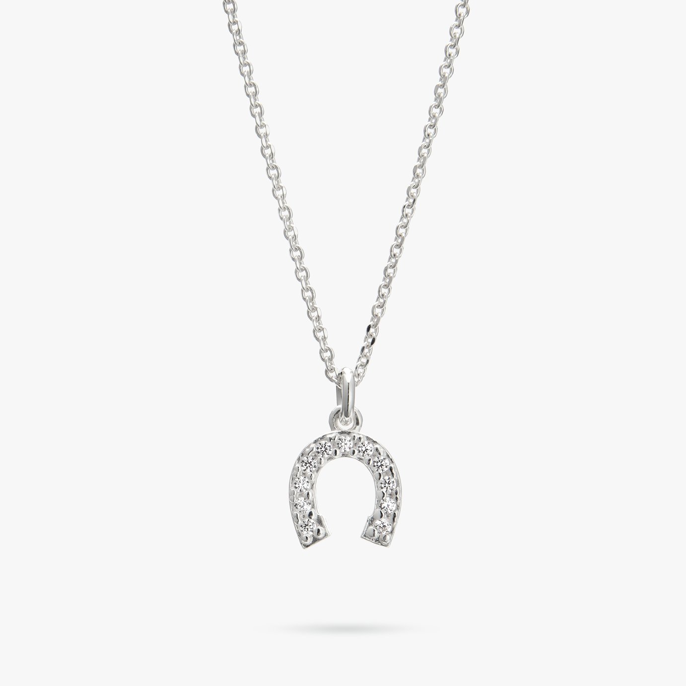 Revere Sterling Silver Horseshoe Pendant Necklace