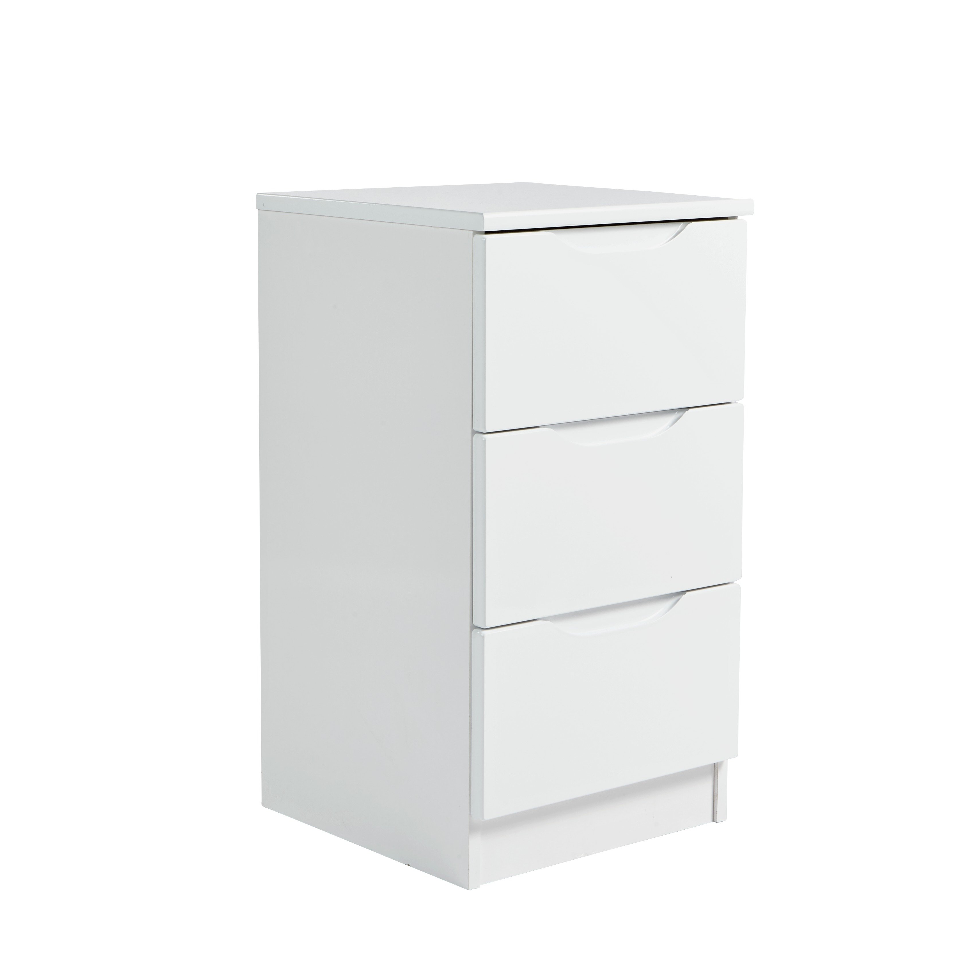 Legato 3 Drawer Bedside Table