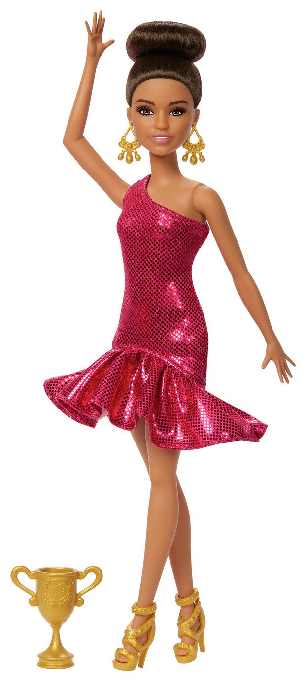 Barbie Ballroom Dancer Fashion Doll with Brown Styled Hair