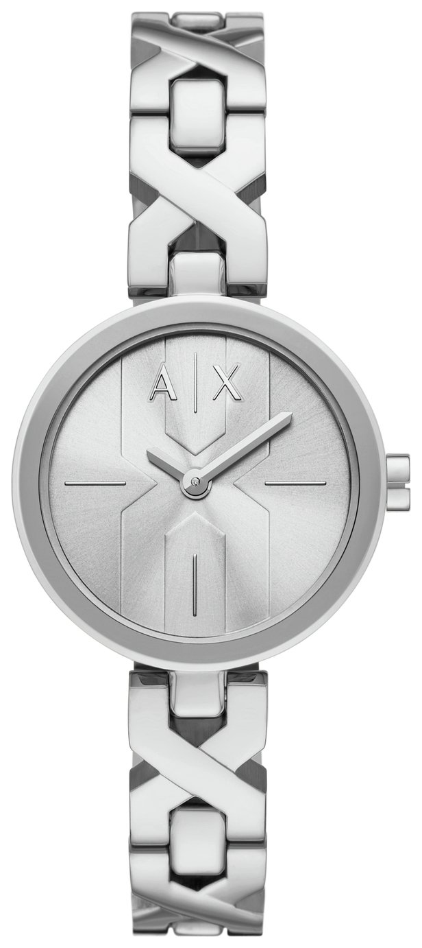 Armani Exchange Ladies Silver Stainless Steel Bracelet Watch